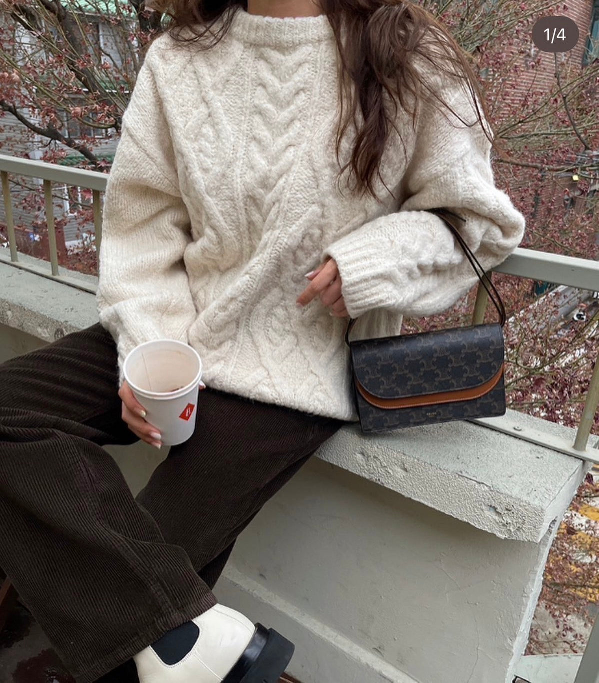 Celine Triomphe Strap 老花滑羊皮WOB錢包/1200E1250 🉐44750🇪🇺