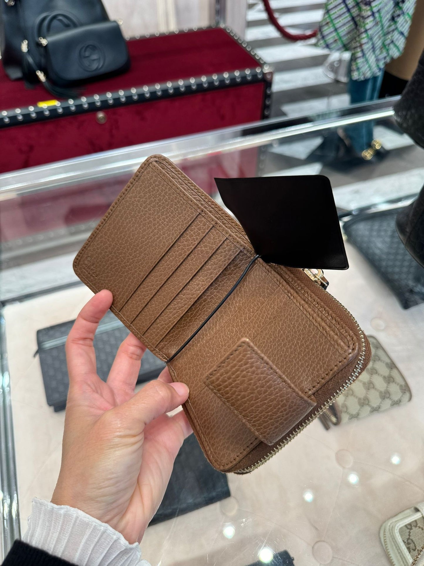 *@Gucci Canvas 織布短夾/440P200 🔔限時折🉐11000