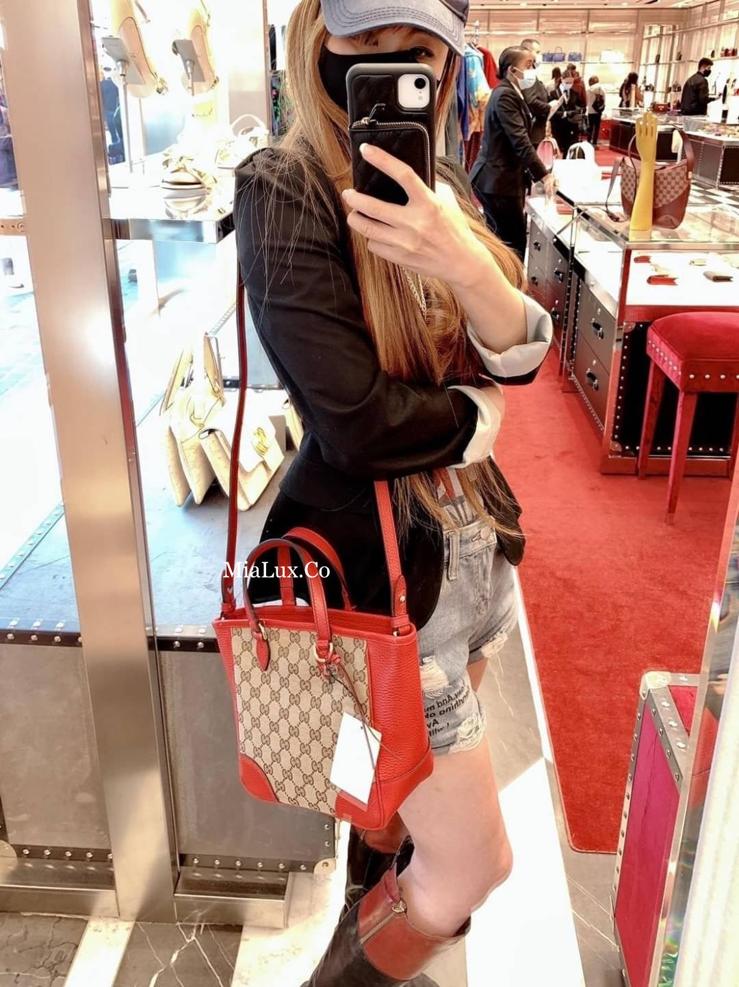 *@Gucci▪️Tote Bag 老花織布手提肩背包/P625 🔔限時折🉐29130