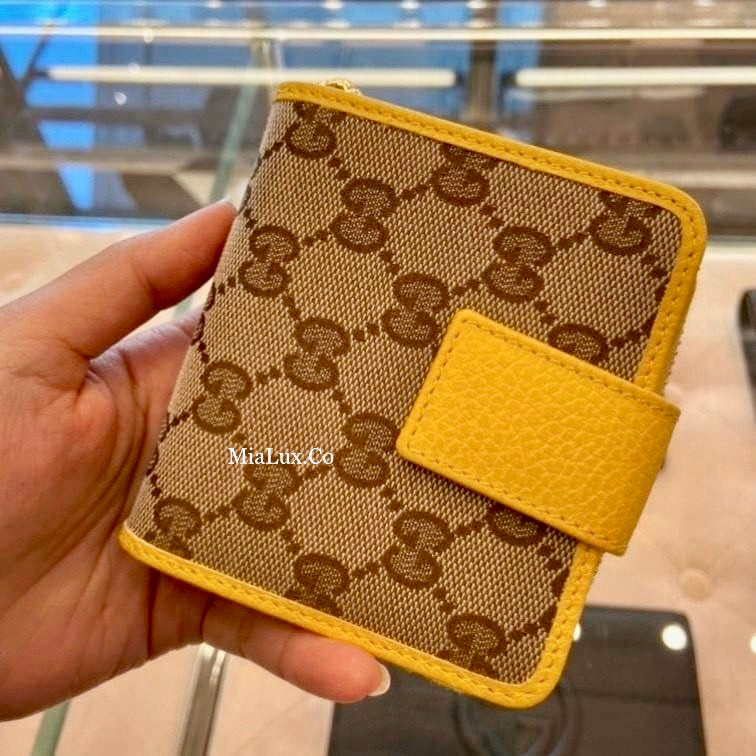 *@Gucci Canvas 織布短夾/440P200 🔔限時折🉐11000