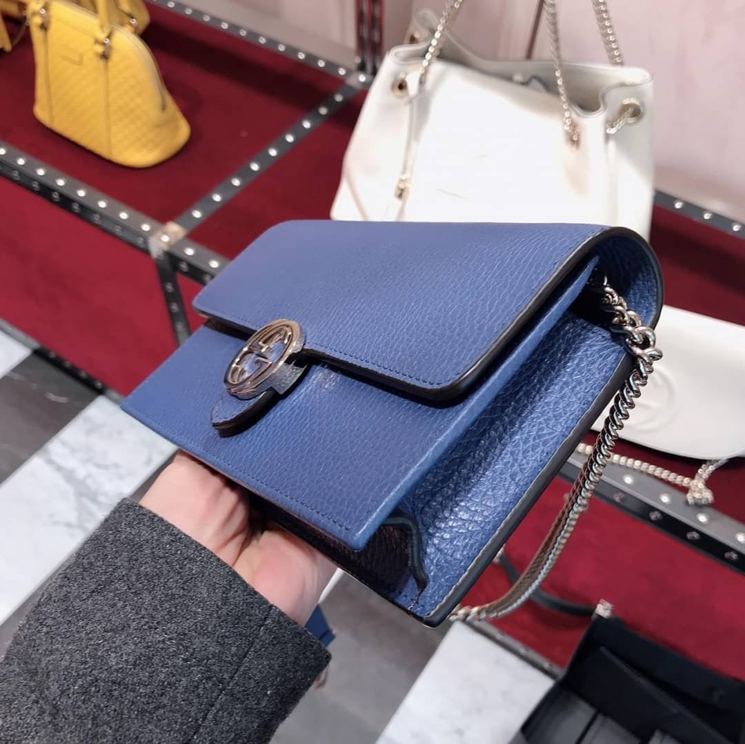 *@Gucci▪️GG WOC 雙G銀扣WOC包/P435 🔔限時折🉐20580