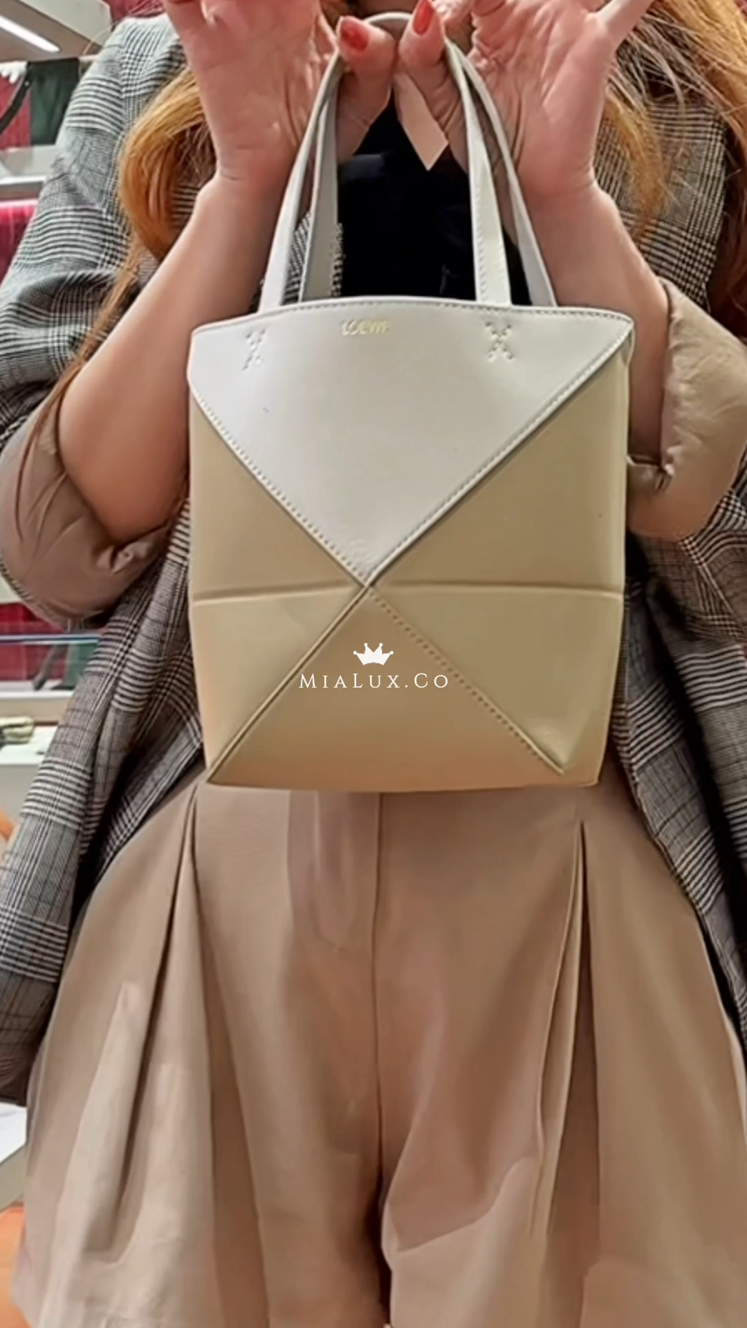 Loewe▪️Puzzle Fold Tote Mini 拼色拼圖折疊包/1350