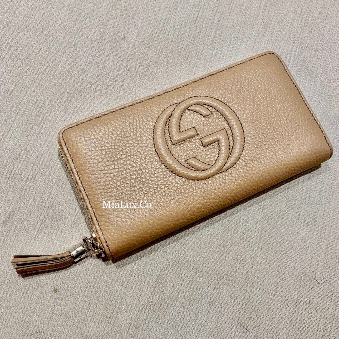 *@Gucci▪️Soho Zip 浮雕拉鏈長夾/390P270 🔔限時折🉐12950