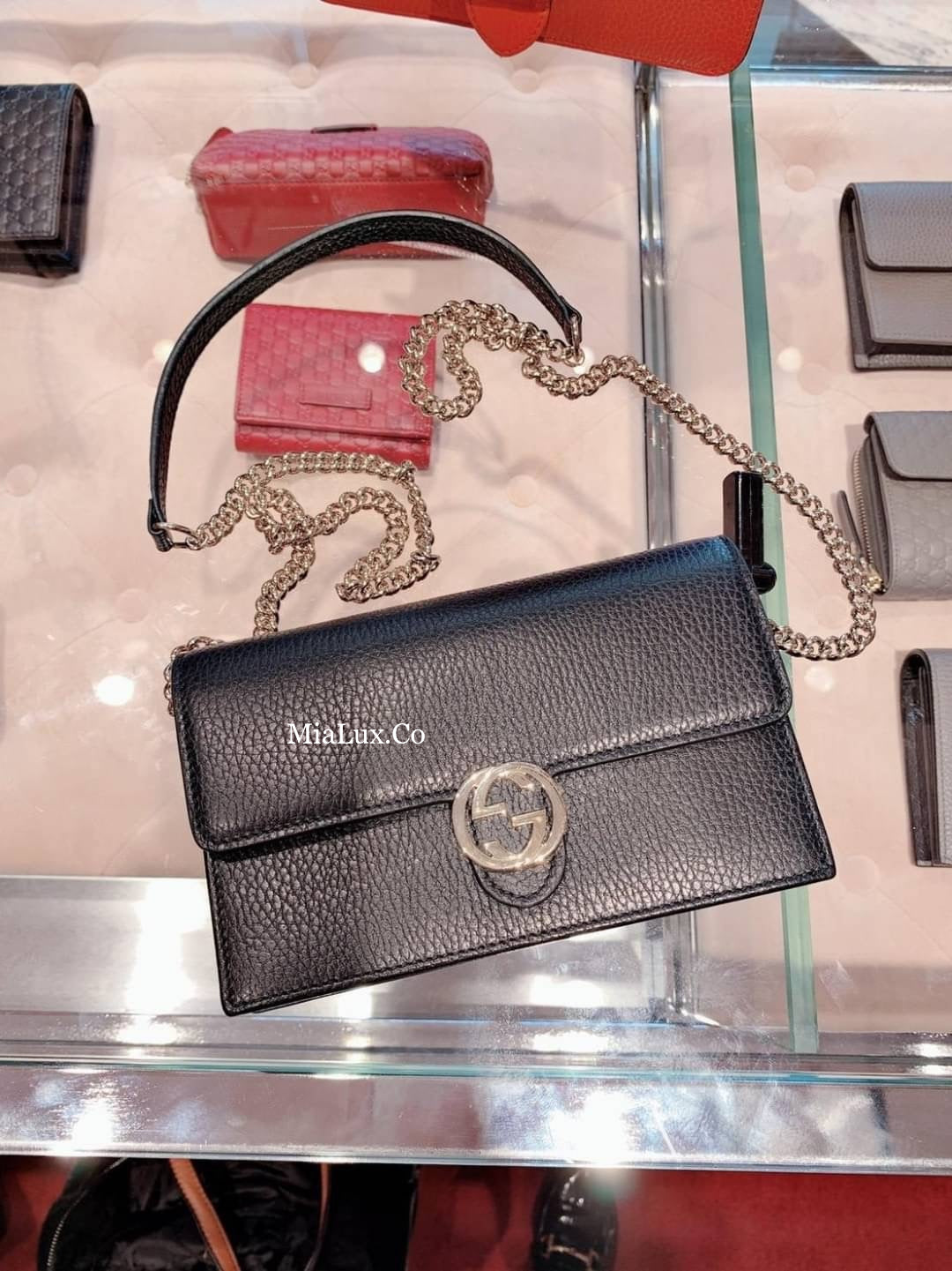 *@Gucci▪️GG WOC 雙G銀扣WOC包/P435 🔔限時折🉐20580