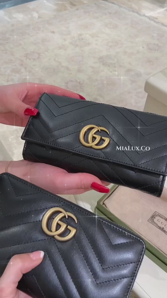 Gucci▪️GG Marmont Continental 馬夢翻蓋長夾/635 🉐26400