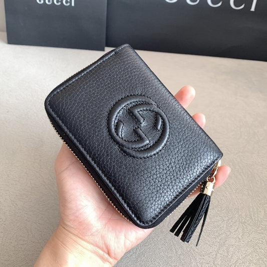 *@Gucci Soho Wallet 浮雕拉鍊短夾/P230