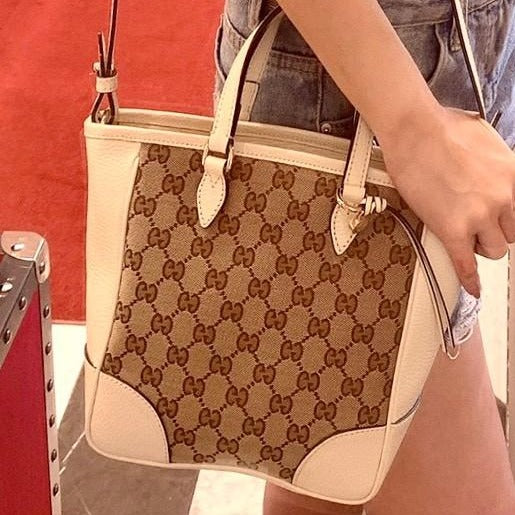 *@Gucci▪️Tote Bag 老花織布手提肩背包/P625 🔔限時折🉐29130