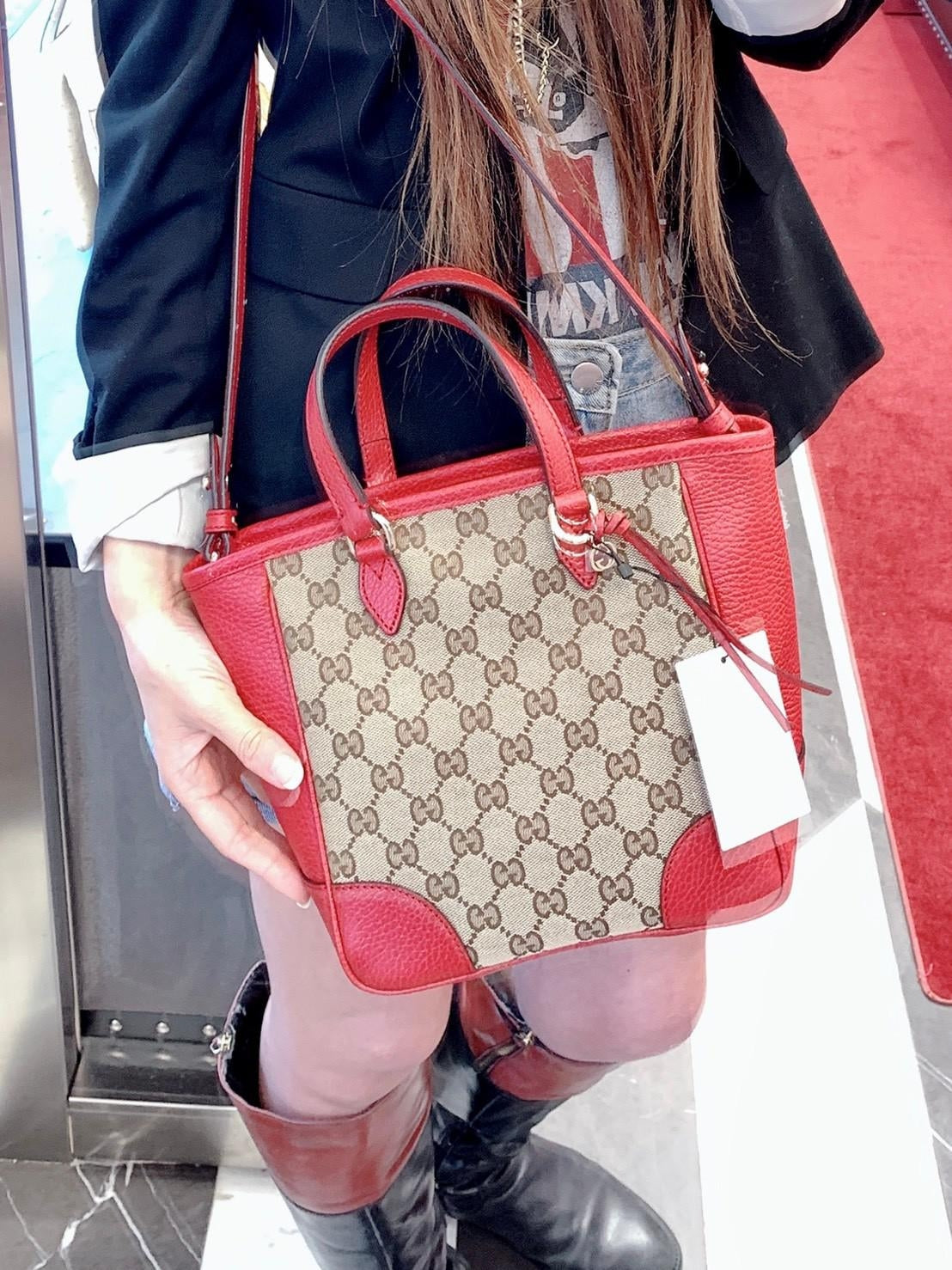 *@Gucci▪️Tote Bag 老花織布手提肩背包/P625 🔔限時折🉐29130