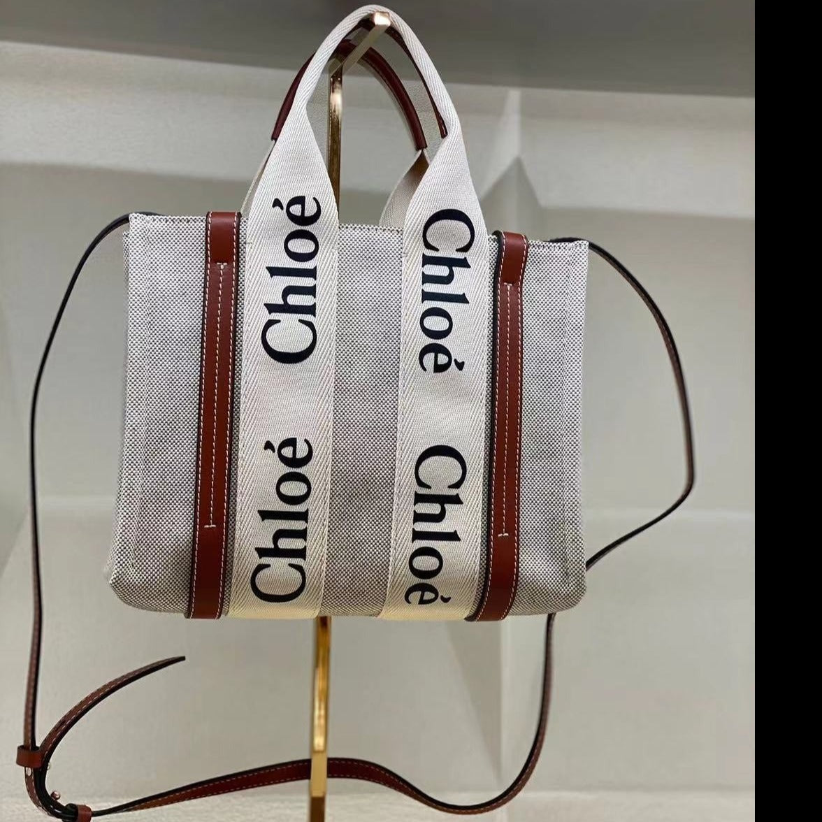 Chloe▪️Woody Tote S 小托特包/875FN512㊙️折扣🉐25800💰🏷️
