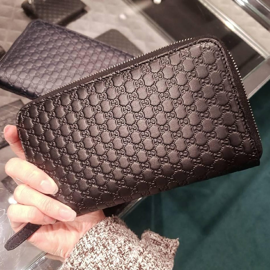 @Gucci Zippy  男生款壓紋拉鍊長夾/P265