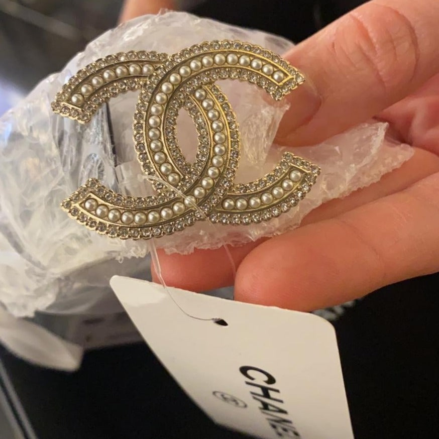 CHANEL✨ CC PEARL BELT 雙C小珍珠皮帶 -