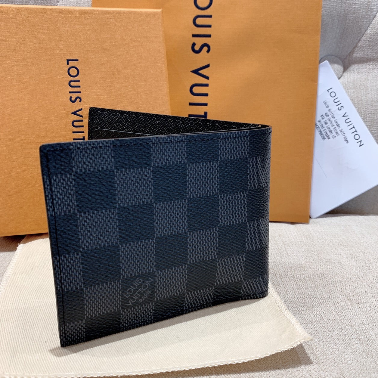 LV Marco 男生款棋盤格雙開短夾/435✨🉐19270
