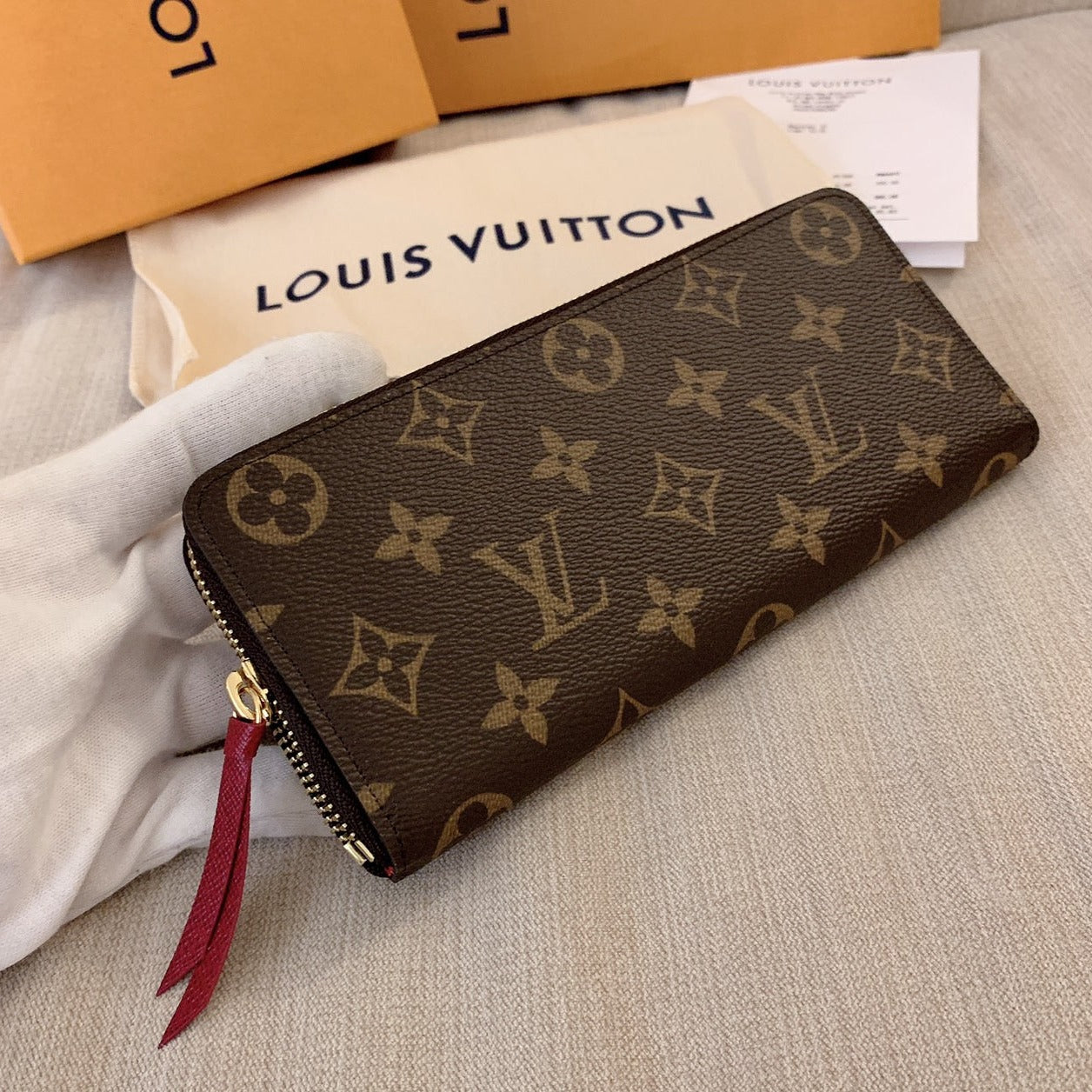 📀LV▪️Clémence 老花拉鍊長夾/440✨🉐19480