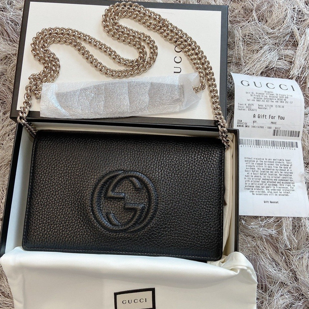 *@Gucci▪️Soho WOC 浮雕翻蓋WOC包/P485 🔔限時折🉐22830