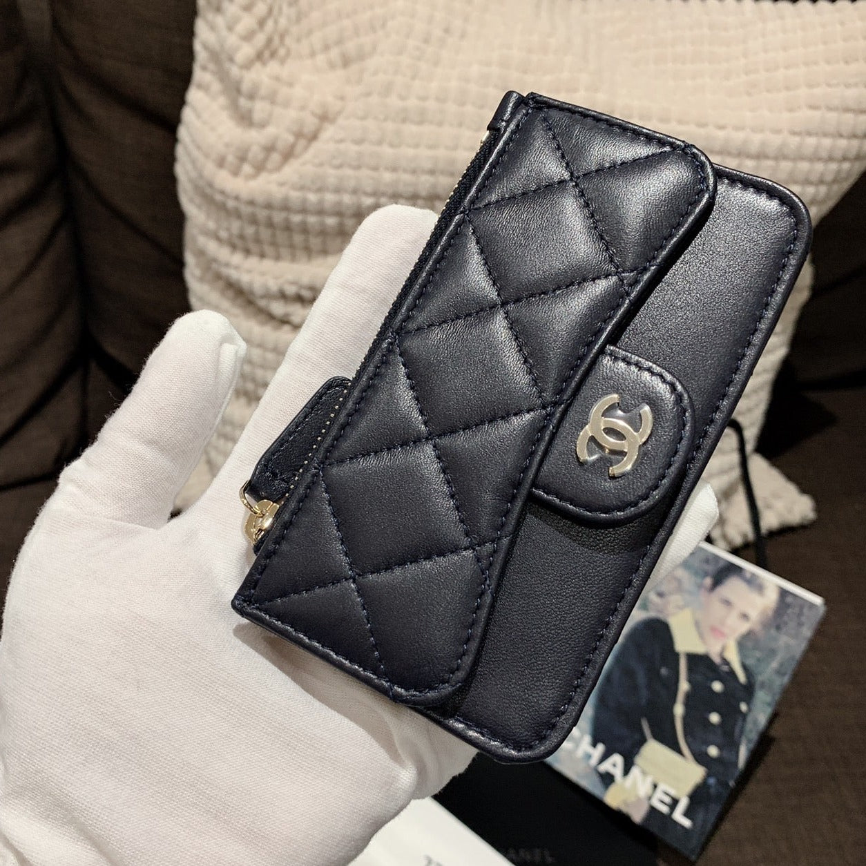 CHANEL▪️CF CARD HOLDER 拉鍊卡層卡夾 -
