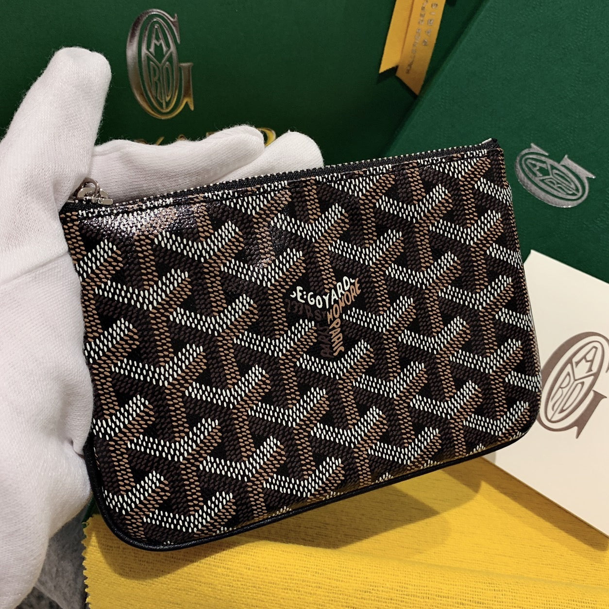 Goyard▪️Senat Pouch Mini 一字拉鍊零錢包/395 🉐19800🏷️