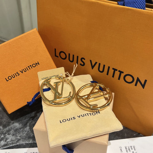 LV Louise GM 大款環狀耳環/495✨優惠🉐21295