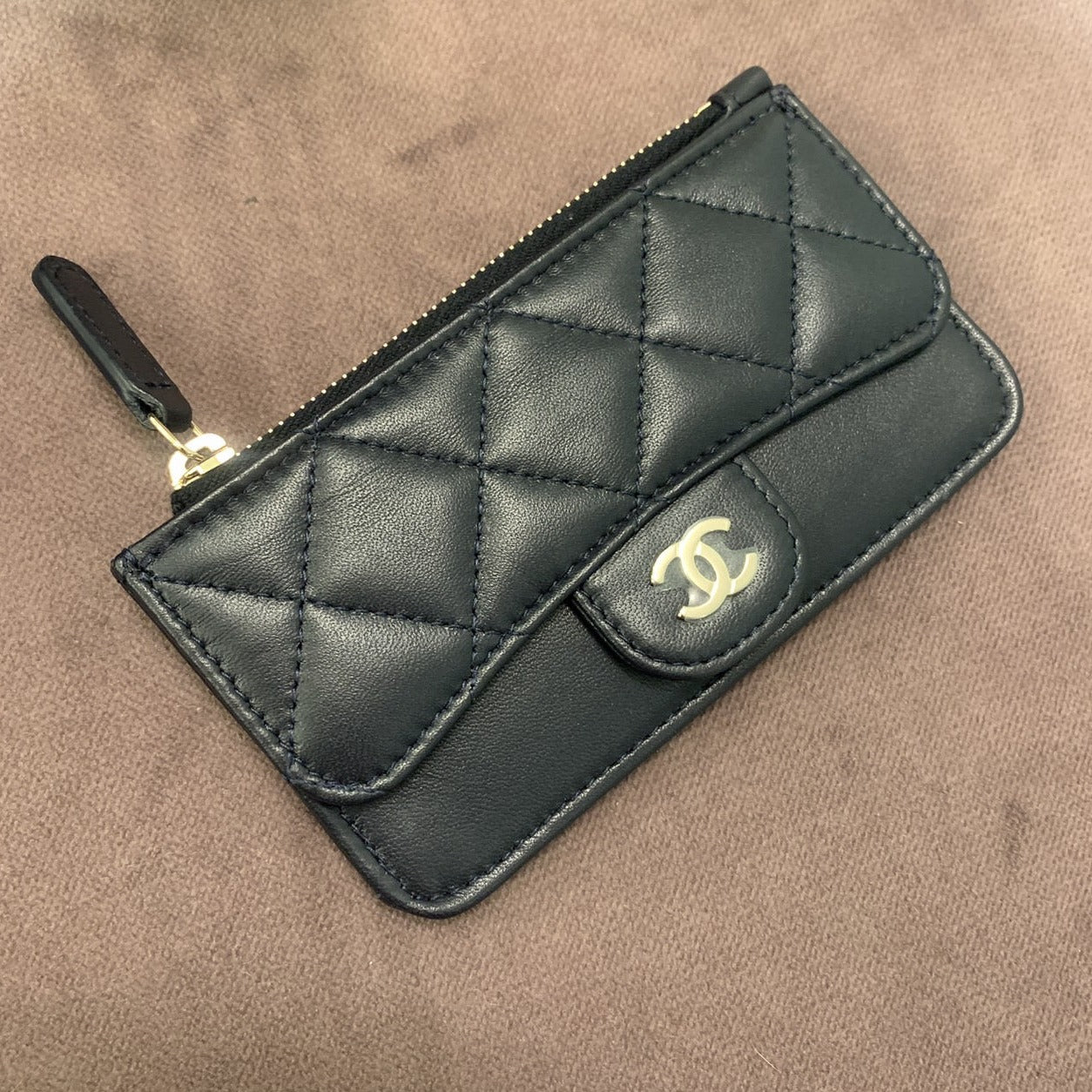 CHANEL▪️CF CARD HOLDER 拉鍊卡層卡夾 -