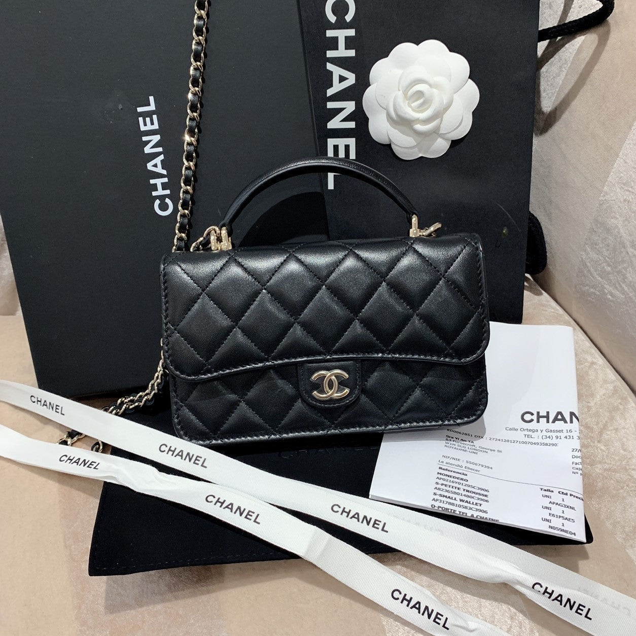 CHANEL▶︎✨| MINI WOC WITH HANDLE 迷你翻蓋手把WOC錢包 AP3226 -
