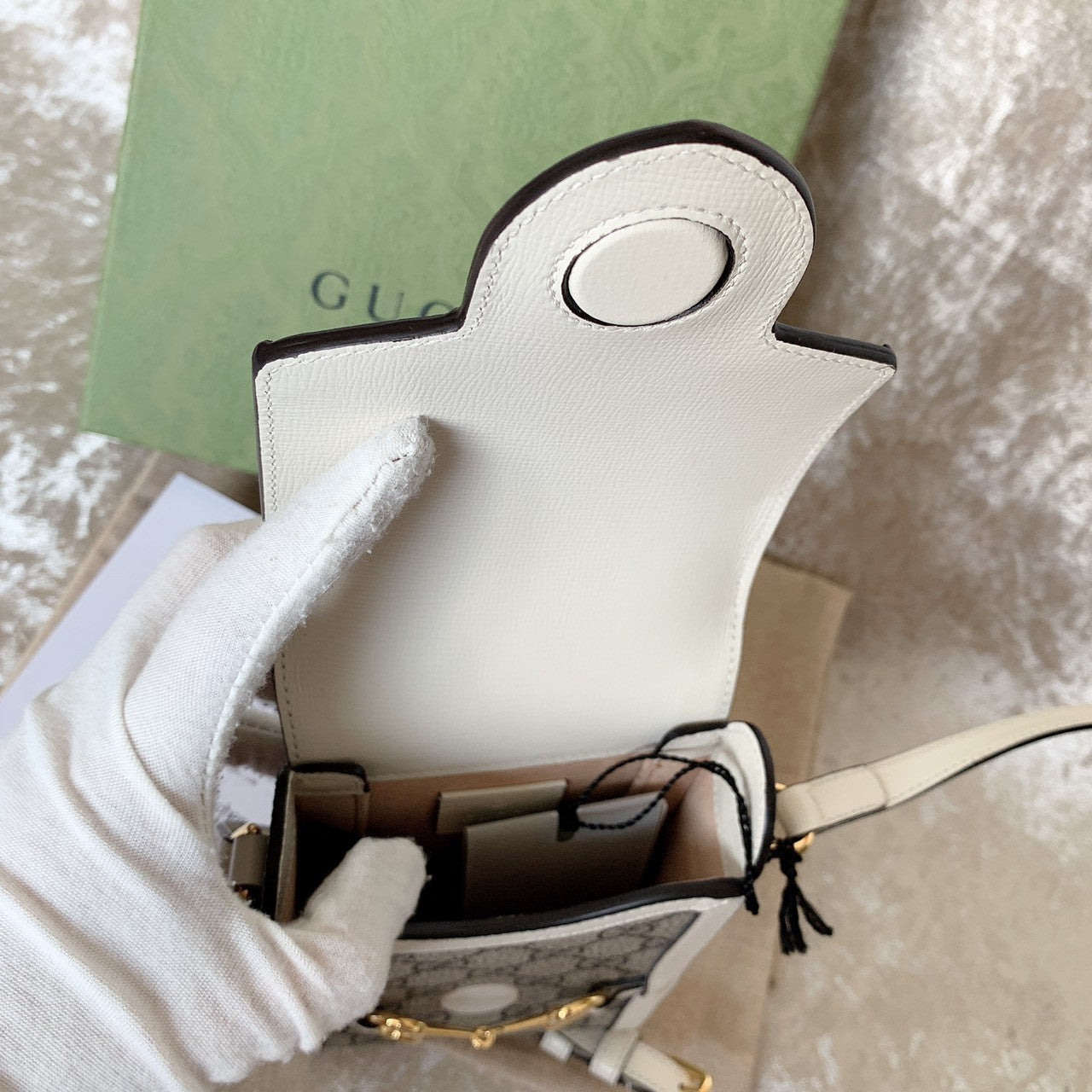Gucci 1955 Horsebit Mini 迷你款馬銜手機包/850 🉐35000