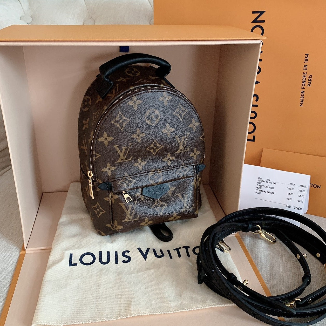 LV▪️ Palm Springs Mini 老花後背小書包/1860E2050✨🉐74800🇪🇺