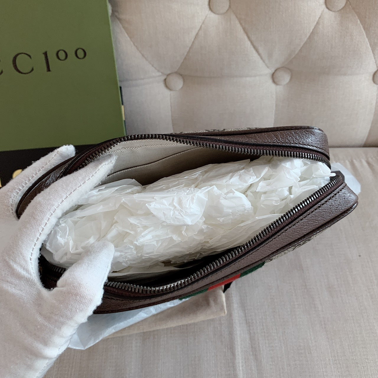 Gucci▪️Ophidia GG Canvas Small Messenger Bag 小款男女款老花織布郵差包- 547926 *£890