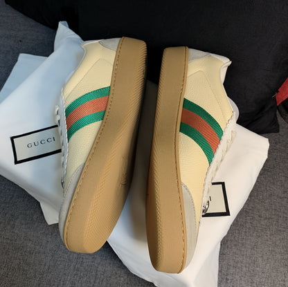 @Gucci▪️Boris Sneaker 牛皮側邊飾帶運動鞋/P290