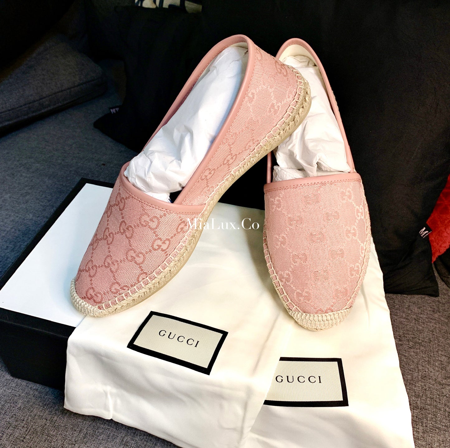 @Gucci Espadrille Shoes 女款老花漁夫鞋/435P220 🔔限時折🉐11000