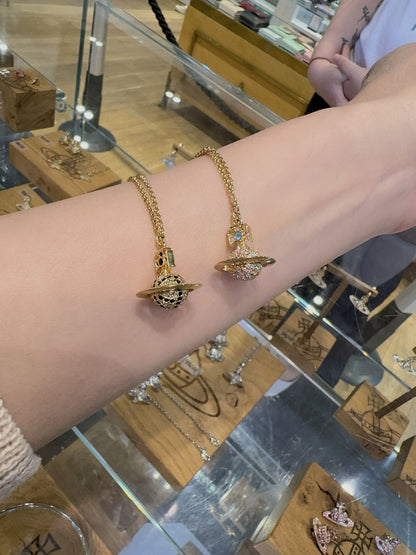 @VW Necklace 立體點鑽土星項鍊/125P83 🔔限時折🉐4540