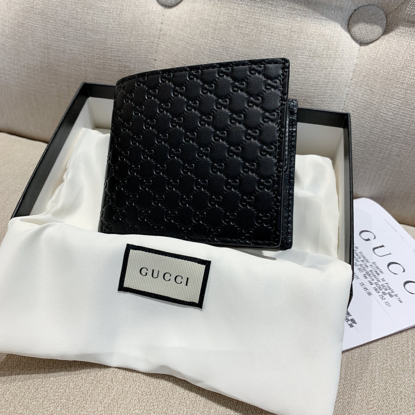 @Gucci Embossed Wallet 男女款壓紋零錢短夾/P195