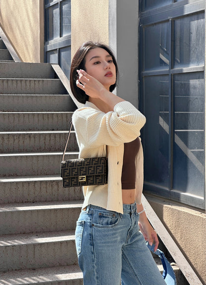 Fendi Baguette WOC 提花鏈條WOC/1250E1350 🉐49600🇪🇺