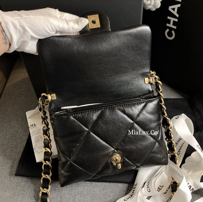 CHANEL✨ SMALL LAMBSKIN FLAP BAG 小羊皮大格菱翻蓋鏈包 AS3498 -