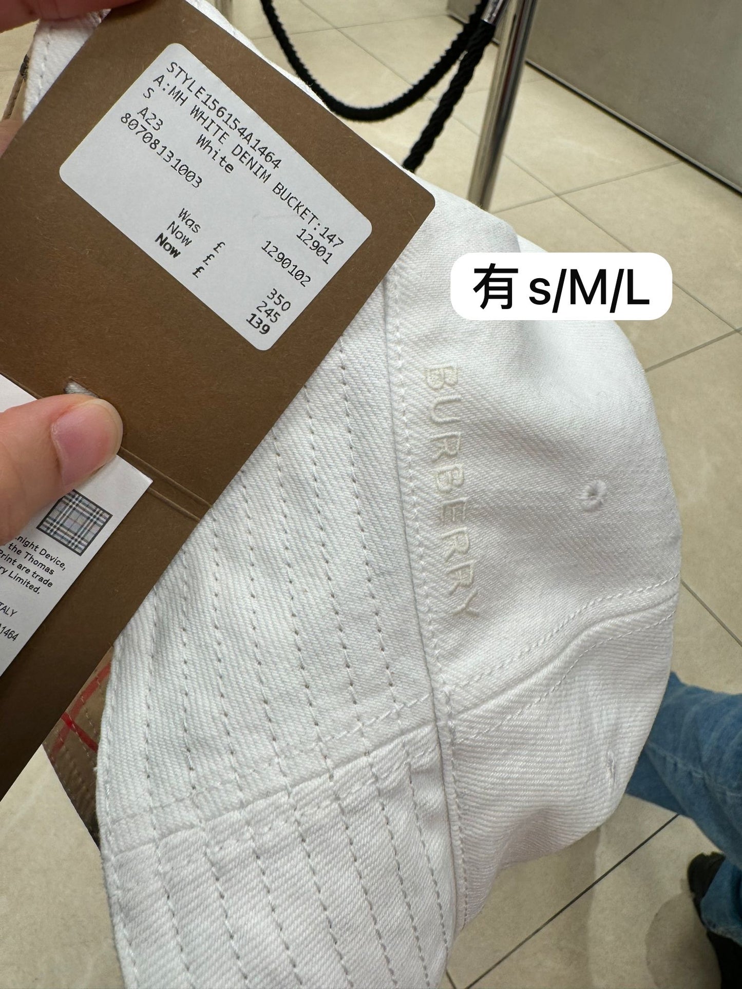 @Burberry Bucket Hat 素面格紋漁夫帽/350P139 🔥下殺🉐7060