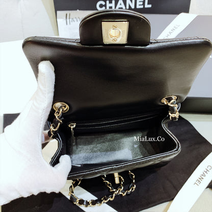 CHANEL▪️MINI FLAP 羊皮方胖子包/4080 🉐168000🔖