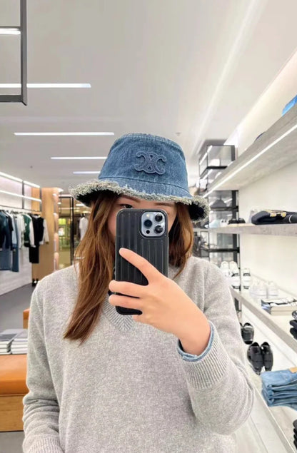 Celine Triomphe Denim Bucket Hat 水洗牛仔漁夫帽/490E550 🉐20250🇪🇺