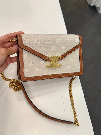 @Celine Outlet Margo WOC 凱旋門鏈條包