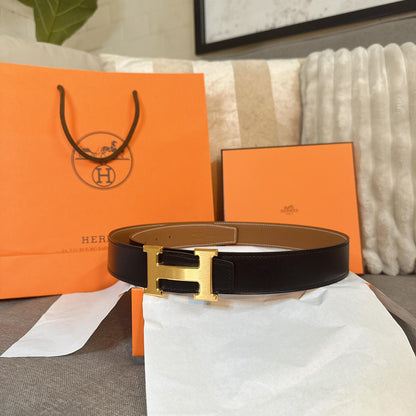 *現貨*Hermes Belt 女款雙面H-32mm皮帶Epson皮 P23900 /T35000