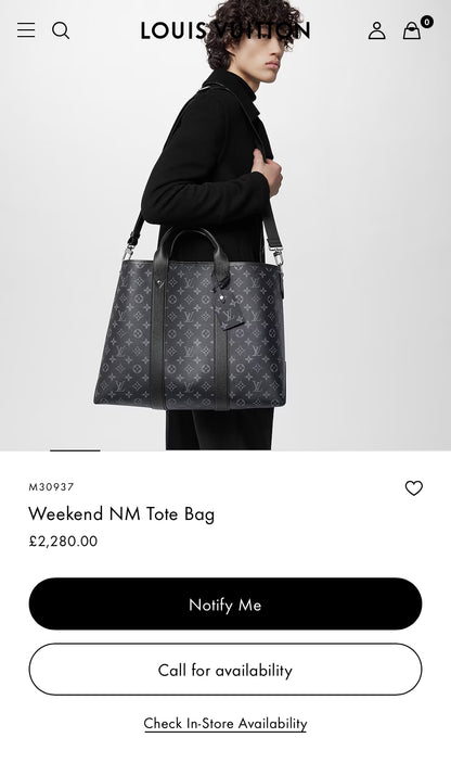 LV Weekend NM Tote 男款托特包/2310 ✨🉐95710