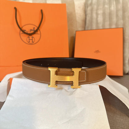 *現貨*Hermes Belt 女款雙面H-32mm皮帶Epson皮 P23900 /T35000
