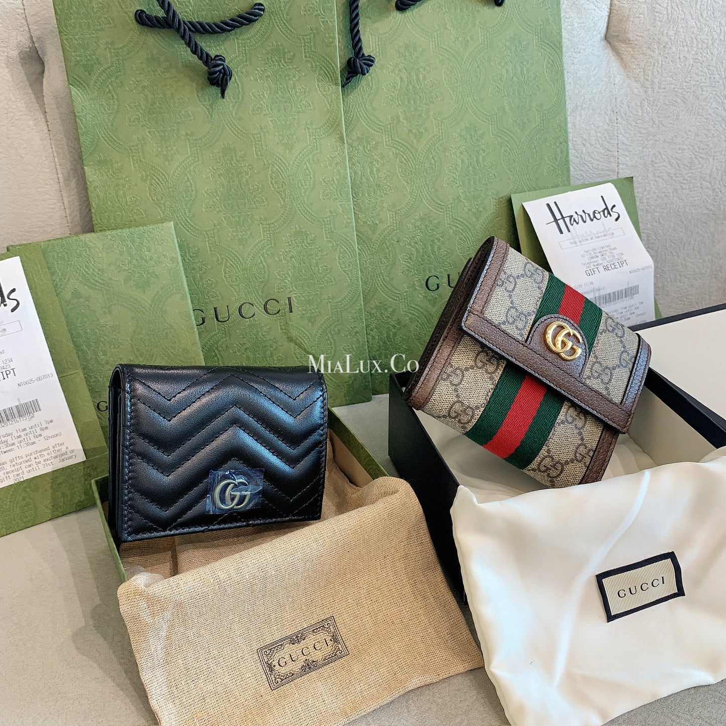 Gucci▪️GG Marmont Card Case Wallet 卡包雙開短夾/345 🉐14800