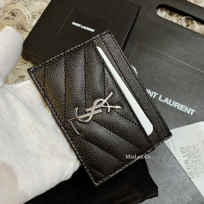 YSL Cassandre Matelasse Cardcase 粒面牛皮卡夾/230E250 🉐9750🇪🇺