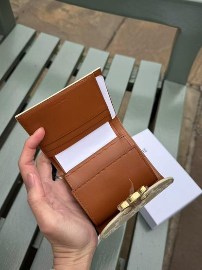 @Celine Outlet Wallet 白老花短夾