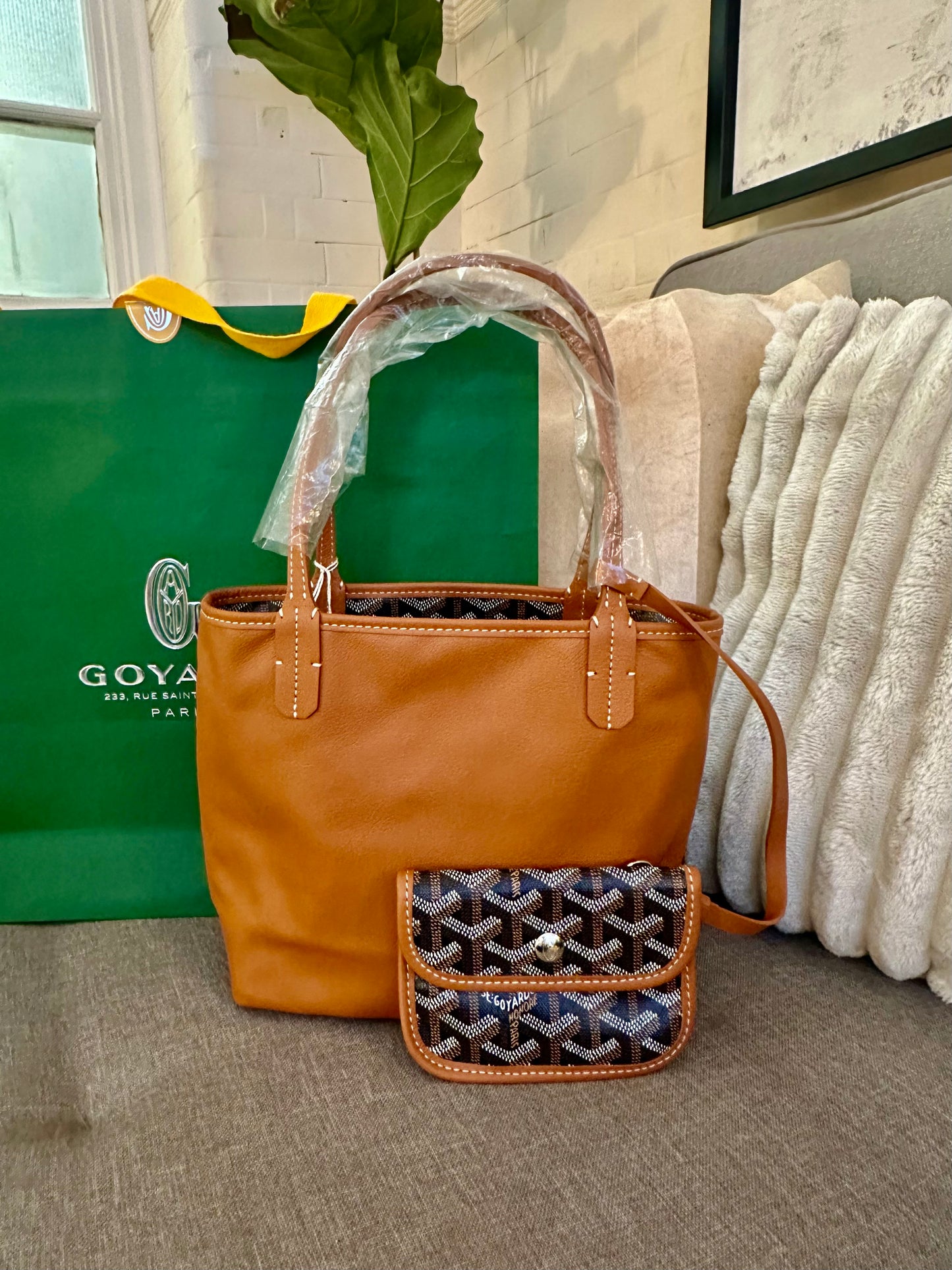 *現貨*Goyard Anjou Mini Tote w Heart 限量愛心雙面包  P88000 /T130000
