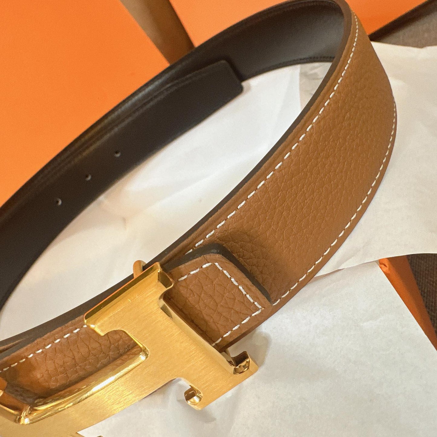 *現貨*Hermes Belt 女款雙面H-32mm皮帶Epson皮 P23900 /T35000