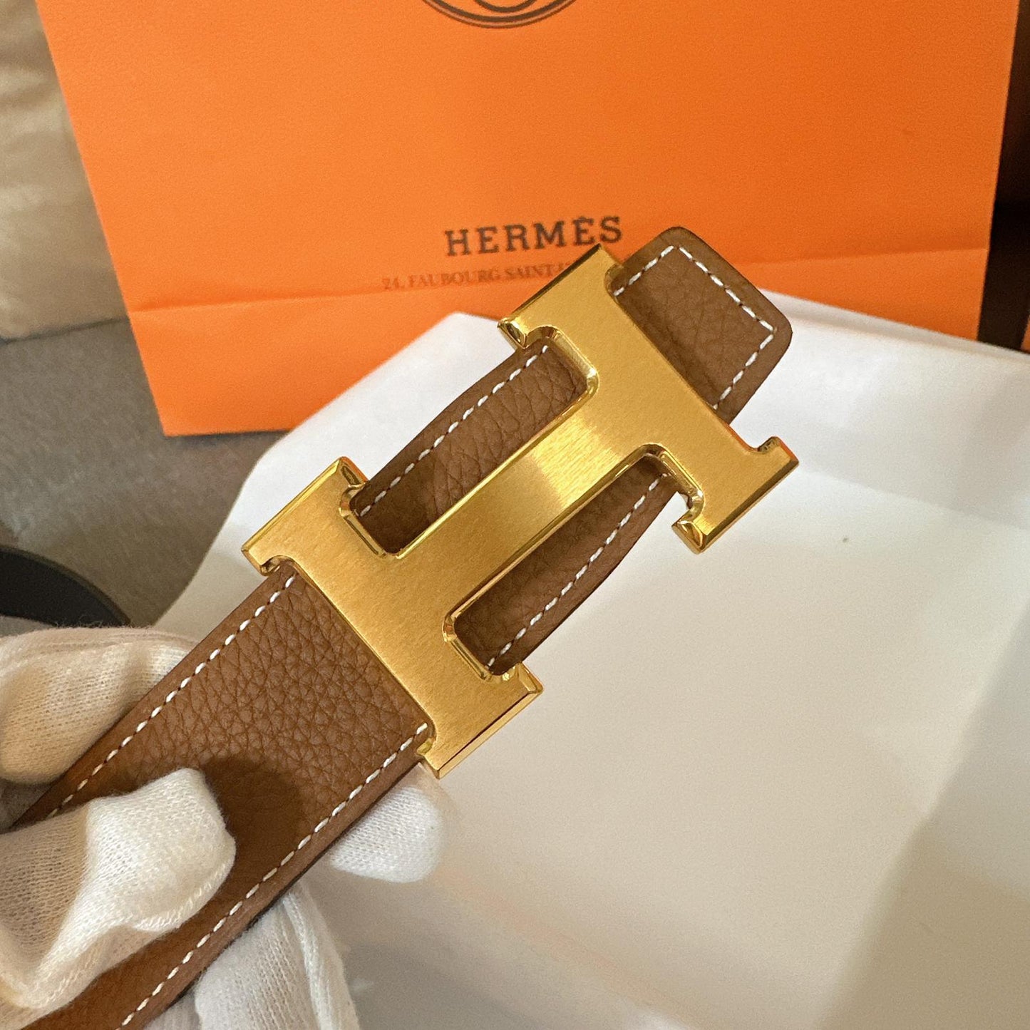 *現貨*Hermes Belt 女款雙面H-32mm皮帶Epson皮 P23900 /T35000