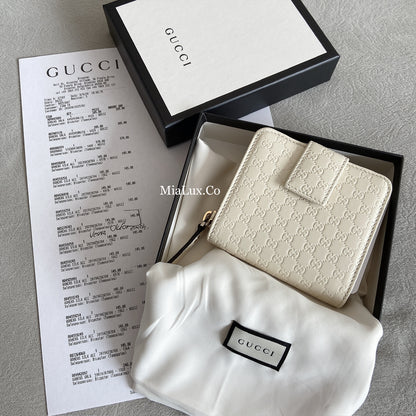 @Gucci Embossed Wallet 壓紋雙層拉鍊短夾/P230