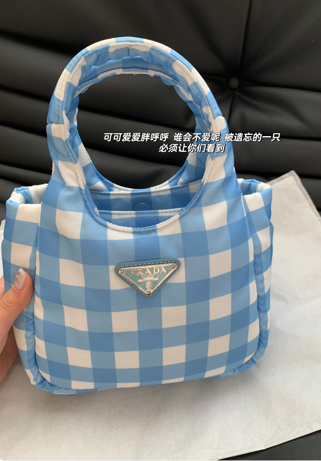 @Prada Bag 再生尼龍迷你手提包/1620P810 🔔限時折🉐37450