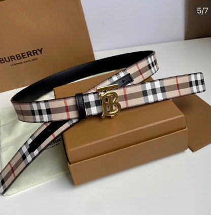 @Burberry TB Belt 格紋金屬TB扣皮帶/370P169 🔥下殺🉐9110