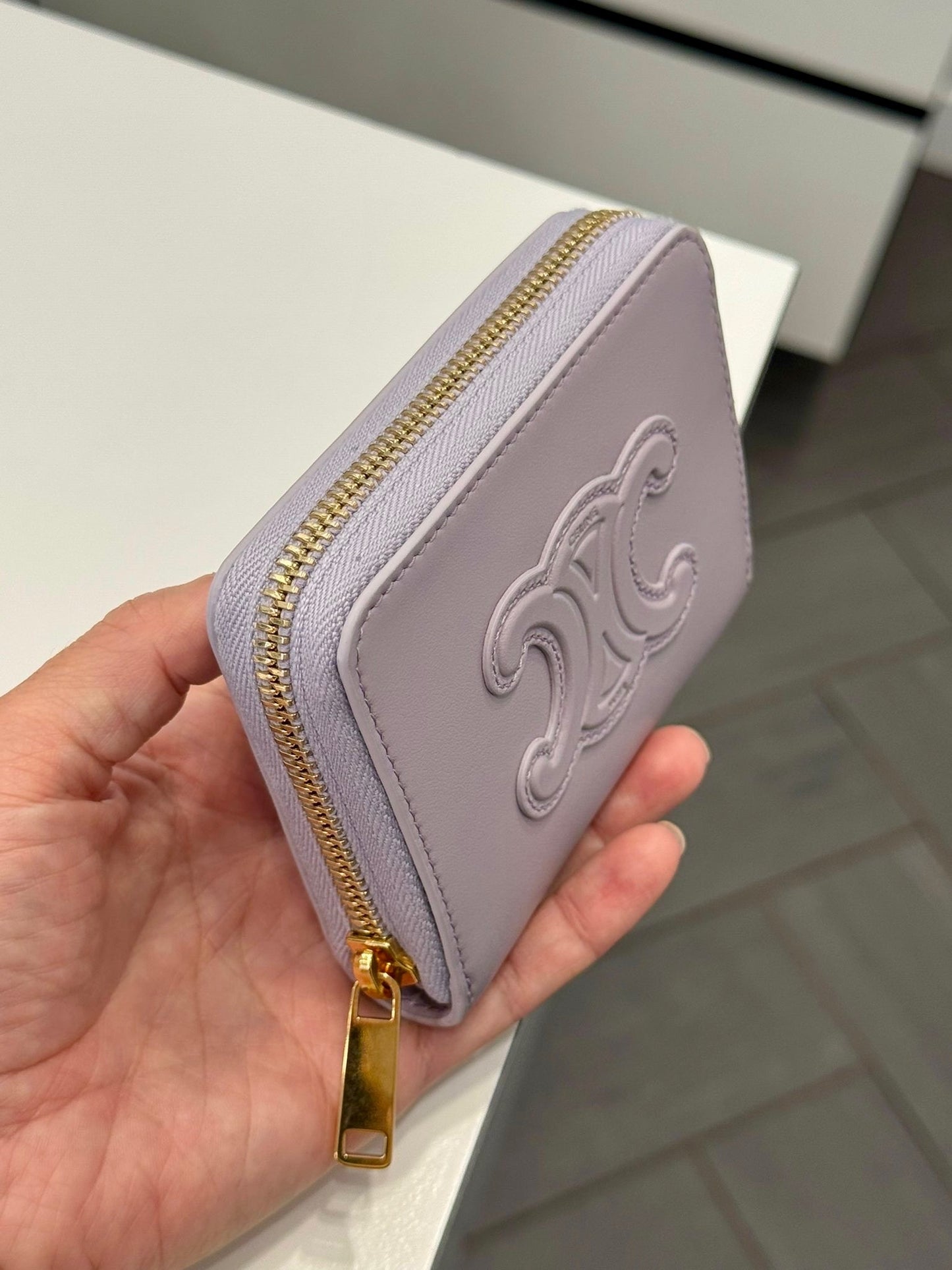 @Celine Outlet Compact Zipped 凱旋門拉鍊皮夾