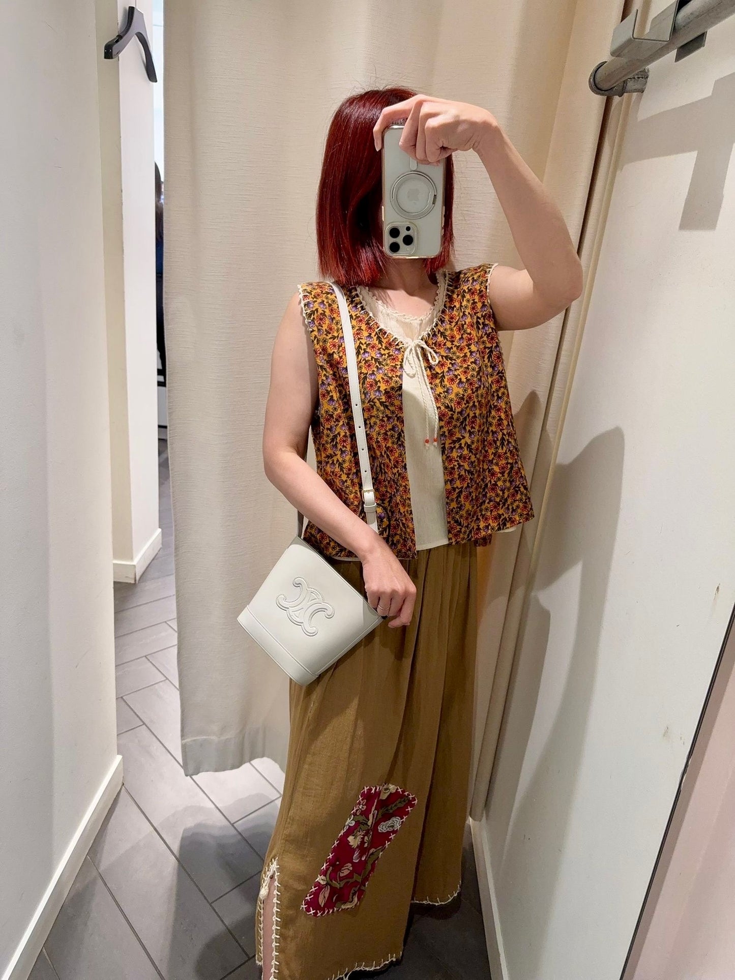 @Celine Outlet Cuir Bucket Mini 迷你凱旋門水桶包